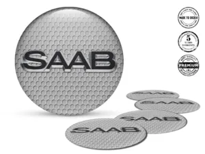 Saab Adesivi Cupola Stile Etichette Cerchio Alta Qualità